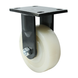 1 <span class=keywords><strong>Ton</strong></span> <span class=keywords><strong>Heavy</strong></span> <span class=keywords><strong>Duty</strong></span> 150mm Sólido Branco Nylon Rodízios Rodas - Product Image 2