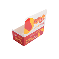 Boîte à emporter en carton personnalisée pour poisson frit coréen, crevettes et poulet frit, avec impression en relief