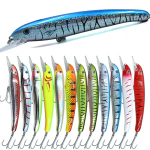 Selco Laser Coating Hard Bait Sinking Plastic Fishing Lures Minnow 3D Fish Eye ABS Plastic Multi Color Seawater Fishing Lures
