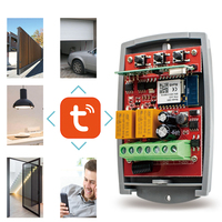 Récepteur de garage à code fixe universel 433MHz 2CH WIFI Smart Door Opener Gate Controller Tuya App Remote Control