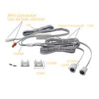 Interrupteur à capteur double porte 5V/12V/24V/36V pour éclairage de placard et armoire, qualité garantie 8 ans, contrôle individuel 1512