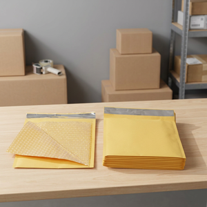 Enveloppes à bulles en kraft jaune, format A4, sacs d'expédition rembourrés, enveloppes de protection pour envoi postal, ensemble de papeterie - Product Image 3