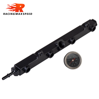Kit de riel de combustible Serie K de alta calidad, Riel de inyección de combustible de alto flujo con manómetro