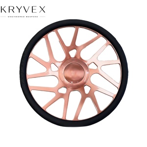 <span class=keywords><strong>Volant</strong></span> Kryvex pour Chevrolet Impala SS, style rétro, en alliage brossé, 3 branches, 15 pouces, avec poignée en cuir - Product Image 2