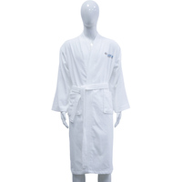 Peignoirs en gros : Nouveaux modèles de luxe en tissu éponge brodé, super doux et chauds, 100 % coton tricoté, manches longues, coupe intégrale