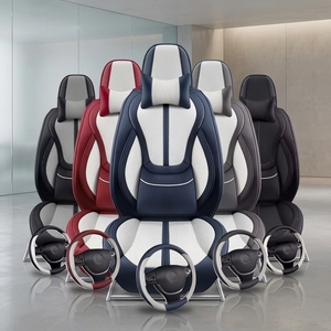<span class=keywords><strong>Coprisedili</strong></span> Auto in Pelle di Lusso Glide Core, Set Completo 10 Pezzi, Universali per Tutte le Stagioni, Stile Business per <span class=keywords><strong>Sorento</strong></span> - Product Image 3