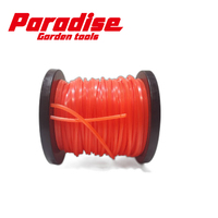 Fil de coupe carré robuste pour débroussailleuse professionnelle, compatible avec les têtes de coupe, fil en nylon pour désherbeuse, pour jardin, pelouse, champ