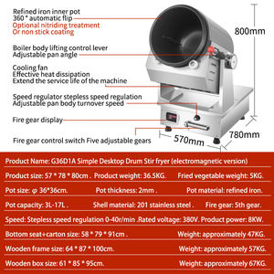 Yawei G36D1A Automatische Koken <span class=keywords><strong>Machine</strong></span> Commerciële Elektrische Multifunctionele Roerbak <span class=keywords><strong>Machine</strong></span> - Product Image 6