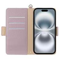 Nouvelle coque magnétique à rabat motif lapin mignon pour iPhone 16/16E/16 Plus/15 Pro/14, étui portefeuille pour iPhone 8 Plus avec cordon