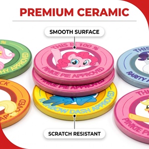 Jetons de poker en céramique 43 mm 12 g avec logo personnalisé, nominés/secs, durables, non toxiques, écologiques, pour jeux de casino, avec étui de rangement - Product Image 3