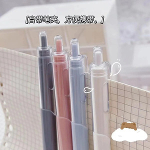 ปากกาเจล St Tip 0.5 มม. หมึกสีดำ แบบกด ปิดได้ ใช้สำหรับสำนักงานและนักเรียน - Product Image 5