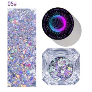 Sombra de Ojos Monocromática Camaleón en Crema con Lentejuelas de Colores, Sin Logotipo, Venta Caliente, Marca Privada - Product Image 4