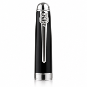Pluma Estilográfica de Metal de Lujo 189 con Símbolos Masónicos Grabados en Estilo Antiguo Negro, con Embalaje Suelto para Escritura - Product Image 5