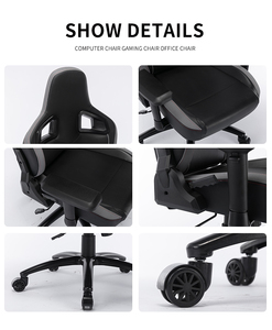 <span class=keywords><strong>Sedia</strong></span> <span class=keywords><strong>da</strong></span> <span class=keywords><strong>Gaming</strong></span> Ergonomica Ruibao con Schienale Alto, Reclinabile, Stile Racing, Braccioli 4D, in Pelle PU Nera, Sollevamento a Gas a 3 Fasi, per PC - Product Image 3