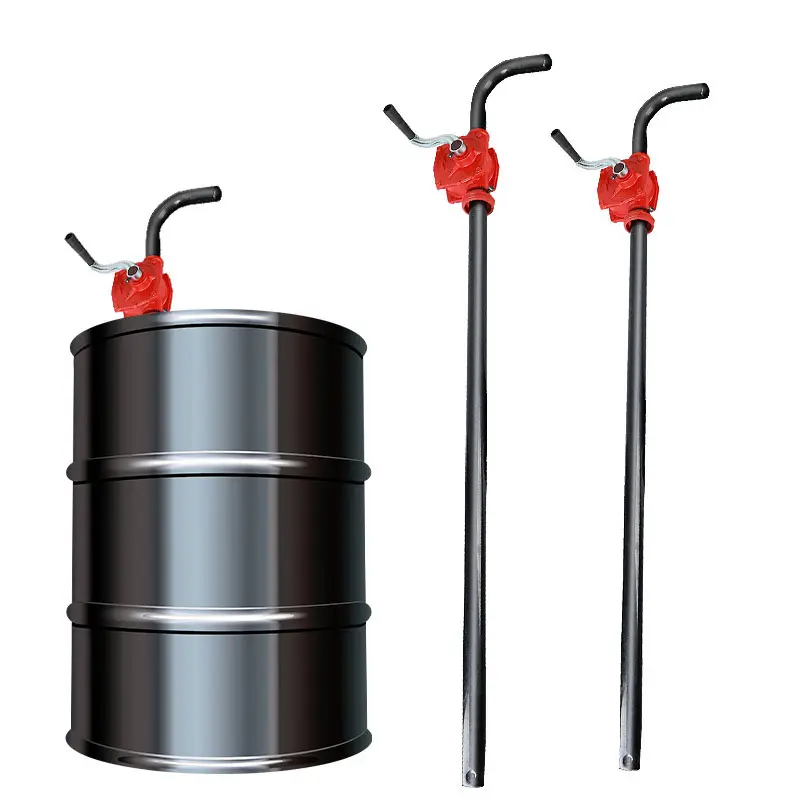 Pompe dell'acqua della pompa del tamburo del barilotto del tamburo dell'olio combustibile ad azionamento rotante a mano di vendita calda per il trasferimento dell'olio della ventosa del serbatoio del carburante dell'auto mineraria