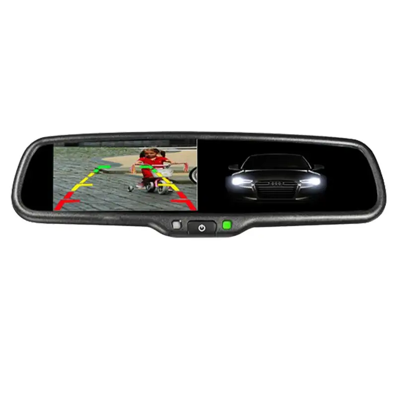 Inversione di AUTO Aid AUTO OSCURAMENTO Specchietto Retrovisore Specchio Da 4.3 Pollici TFT LCD Monitor