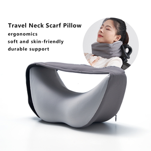 이동식 커버 여행 목 베개 경추 공간 충전 여행 베개 U 모양 메모리 폼 목 지원 베개 - Product Image 4