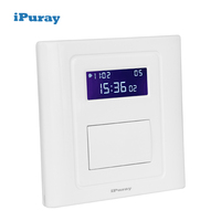 Temporizador Digital 220V 16 Programas 2000W Interruptor de Tiempo Programable Inteligente con Cable Neutro para Luz Ventilador Escuela Hospital