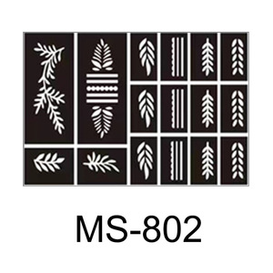 Pochoirs Autocollants Personnalisables pour Tatouages Temporaires au Henné, Peinture au Doigt et Tatouages par Vaporisation de Jus - Product Image 1