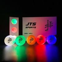 Balles de golf LED à éclairage lumineux stable, 6 couleurs, emballage personnalisé avec logo varié