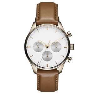 Sạch sẽ quay số thiết kế OEM ODM men Chronograph xem <span class=keywords><strong>Alpine</strong></span> xanh mặt 316L thép không gỉ u3069 - Product Image 5