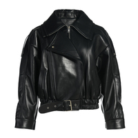 Veste Bomber Courte en Véritable Peau de Mouton Naturelle pour Femme, Fermeture Éclair, Automne, Douce, Luxueuse, Unie, Respirante, Vente en Gros