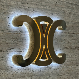 Letras Retroiluminadas de Acero Inoxidable para Publicidad, Letras Publicitarias <span class=keywords><strong>Chlo</strong></span>, Letrero Personalizado con Luces LED Multicolores - Product Image 3