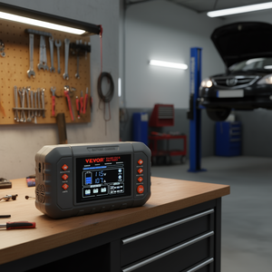 Cargador de Batería Inteligente Vevor de 20 Amperios con Pantalla LCD para Automóvil 12V 24V, Baterías de Plomo-Ácido, Litio, LiFePO4, AGM, Gel, SLA - Product Image 2