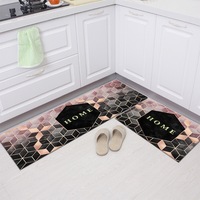 40x60+40x120 cm Various Design Polyester Non slip Washable Kitchen Mats Water Absorbent Runner Rug Kitchen Mat