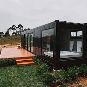 Maison conteneur portable pliable à expédition rapide, panneau sandwich, design moderne, application salon, maison miniature bon marché, roues - Product Image 2