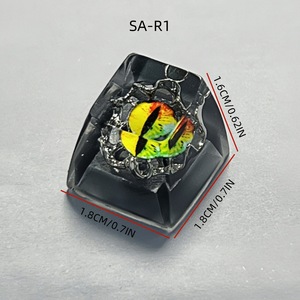 Keycaps personnalisés en résine « L'Œil du Démon Sauvage », translucides, pour touches ESC individuelles, compatibles avec claviers mécaniques à switches MX - Product Image 4