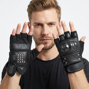 Guantes Deportivos de Seguridad KEVEN IMPEX KI-1259, Medios Dedos, Transpirables, Sin Forro, de Algodón/Poliéster/Spandex - Product Image 1