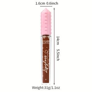 Brillo Labial Mate Nude de 6 Colores de Marca Propia, Lápiz Labial Líquido Marrón, Impermeable y de Larga Duración, MOQ Bajo, OEM - Product Image 4