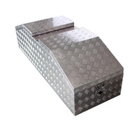 Boîte de rangement pour camion en aluminium Gullwing |   Boîte à outils en alliage robuste à double couvercle pour plateaux de pick-up, remorques et camping-cars