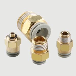 Sambungan Trakea Quick-plug Lurus Berulir KQ2H04 06/08/10/12-01-02-03-04S Konektor Fitting Pneumatik - Product Image 1