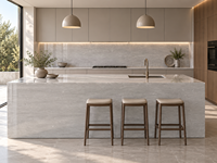 Dalles de marbre gris Cendrillon en pierre naturelle pour îlots de cuisine, dessus de table à manger, tables basses, panneaux muraux et dessus de meubles de salle de bain