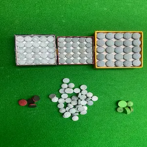 Grosir Pabrik kulit kualitas tinggi 10mm 11mm 13mm Snooker kolam renang tongkat biliar ujung