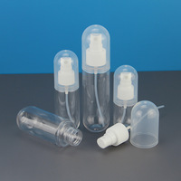 Bouteilles de pulvérisation de brouillard cosmétique en plastique PET de couleur en forme de capsule 30ml 50ml 100ml bouteille de sérum cosmétique avec bouteille de capsule de pulvérisation