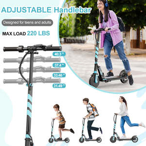 CE-gecertificeerde 8-inch 180W 24V elektrische step voor volwassenen, draagbaar, 15 km/u, 10 km bereik, ideaal voor woon-werkverkeer in de stad. - Product Image 5