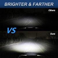 Barre lumineuse LED tout-terrain RCJ Super Bright 50W, température de couleur 6500K, faisceau spot/flood, 9-36V, aluminium aviation 6063, longueur 7"-50", pour camions
