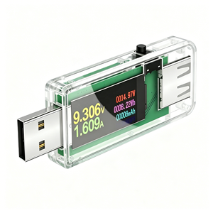 U96 Probador USB 13 en 1, <span class=keywords><strong>Volt</strong></span>ímetro <span class=keywords><strong>Digital</strong></span> DC, Amperímetro, Medidor de Voltaje y Corriente, Detector de Voltaje, Cargador de Batería Externa - Product Image 1