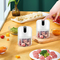 Portable 350ml USB Mini hachoir à viande et hachoir multifonction sans fil cuisine ail Broyeur broyeur