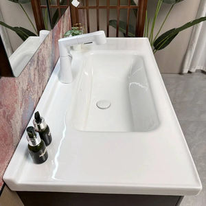 Mueble de Baño Moderno de Pared con Lavabo y Encimera Impermeable, Venta al por Mayor de Fábrica a Buen Precio - Product Image 6