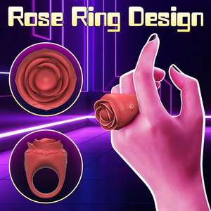 Rose Fingerring Vibratoren für Frauen Nippel G-Punkt Massage gerät Mini Saxy Toys Weiblicher Mastur bator Sexspielzeug Adult Clit Stimulator % - Product Image 3