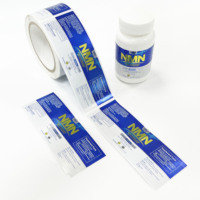 Étiquettes personnalisées pour produits de santé, imprimées UV, en PP, étanches, pour flacons de médicaments, compléments vitaminiques, emballages de boissons