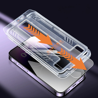 Protection d'écran en verre trempé 3D 9H pour iPhone 17 16 15 Pro Max, film anti-poussière et anti-traces de doigts, rayon 2.5D