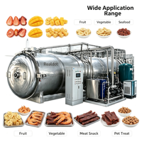 REALDOT Commerciële Vriesdrooginstallatie, Grote Capaciteit Voedselvriesdroogmachine voor Fruit, Groenten, en Huisdierenvoederverwerking