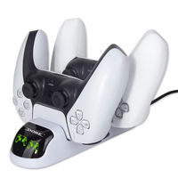 Station de charge pour manette PS5, chargeur double, station de charge avec indicateur LED, base de charge rapide, modèle TP5-0506
