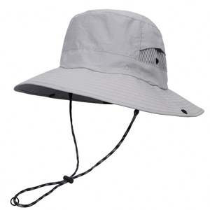 Sombrero de Pesca y Senderismo de Nailon de Secado Rápido con Rayas, Cierre con Cordón, Ala Ancha, Protección Solar, para Todas las Estaciones - Product Image 2
