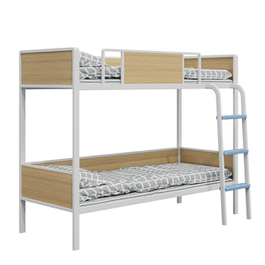 Lit superposé d'appartement <span class=keywords><strong>Myidea</strong></span> personnalisé avec tuyaux épaissis, lit pour enfants d'école, lit à cadre en fer à double couche - Product Image 1